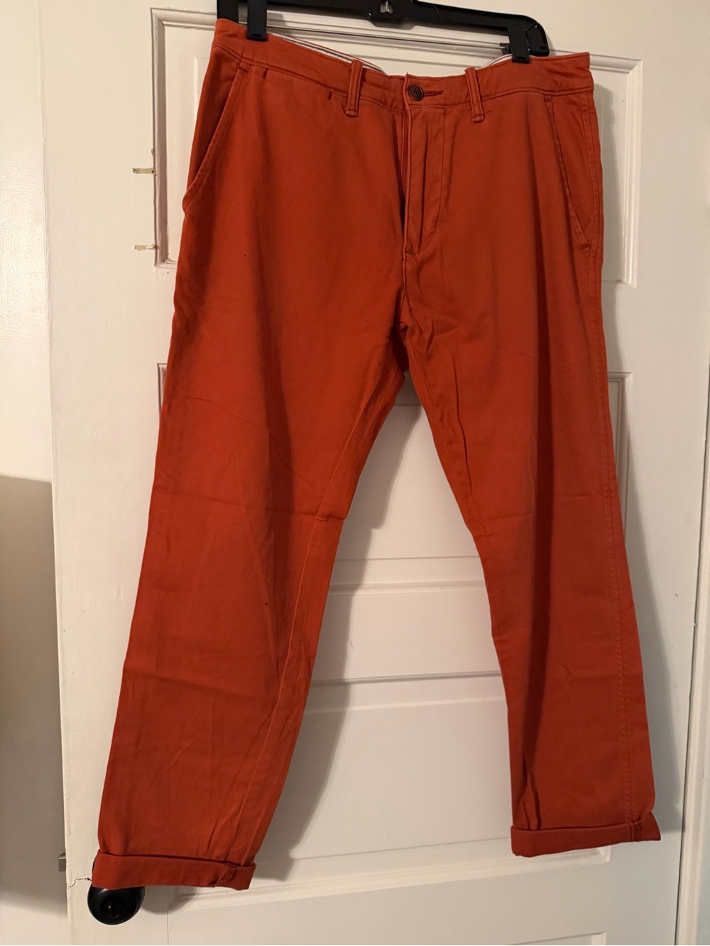 Abercrombie & Fitch Men's Pink, Plum & Orange Chino Pants COMBO PACK - Picture 8 of 11